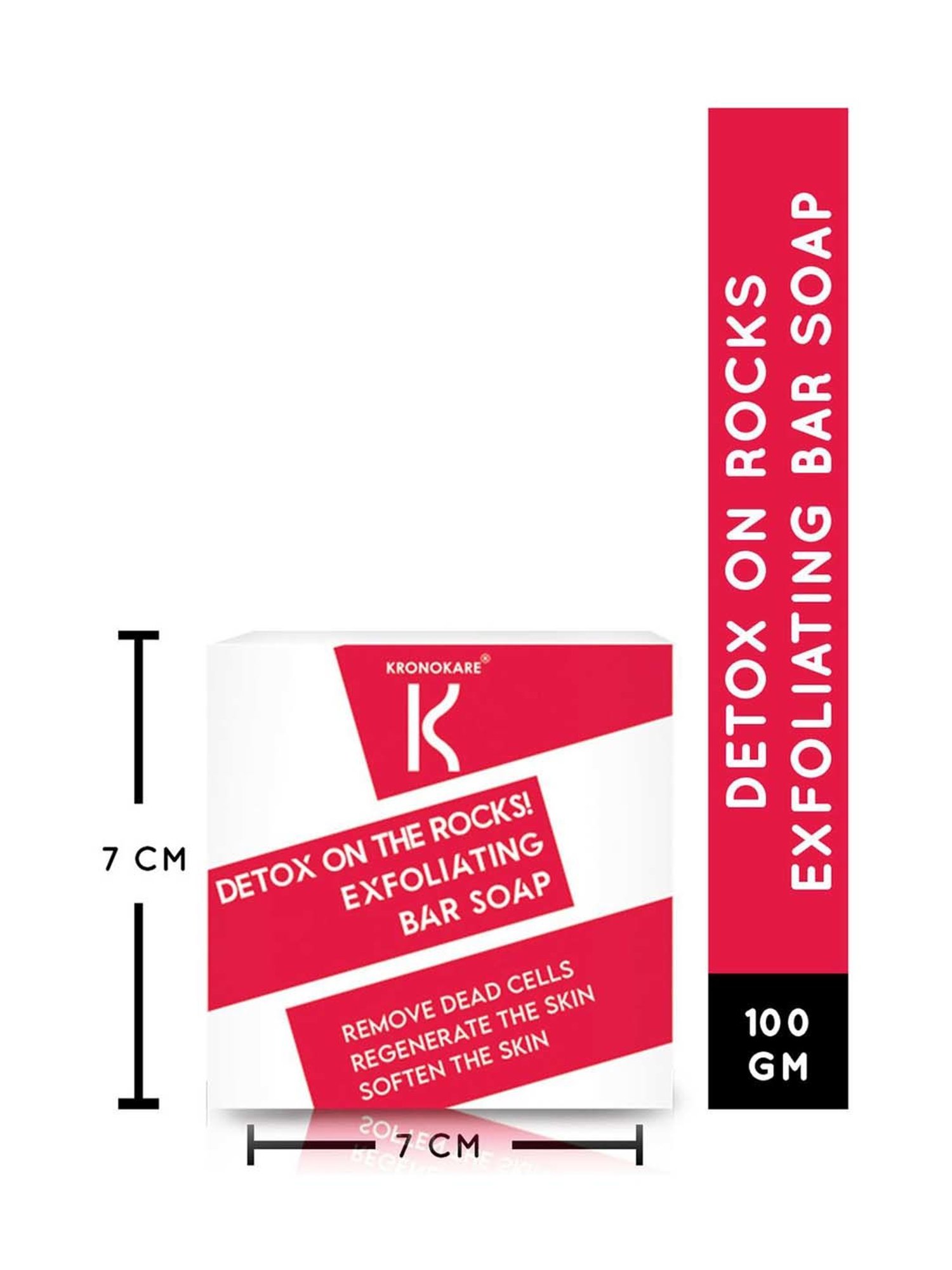 Kronokare Detox On The Rocks Exfoliating Bar Soap - 100 gm