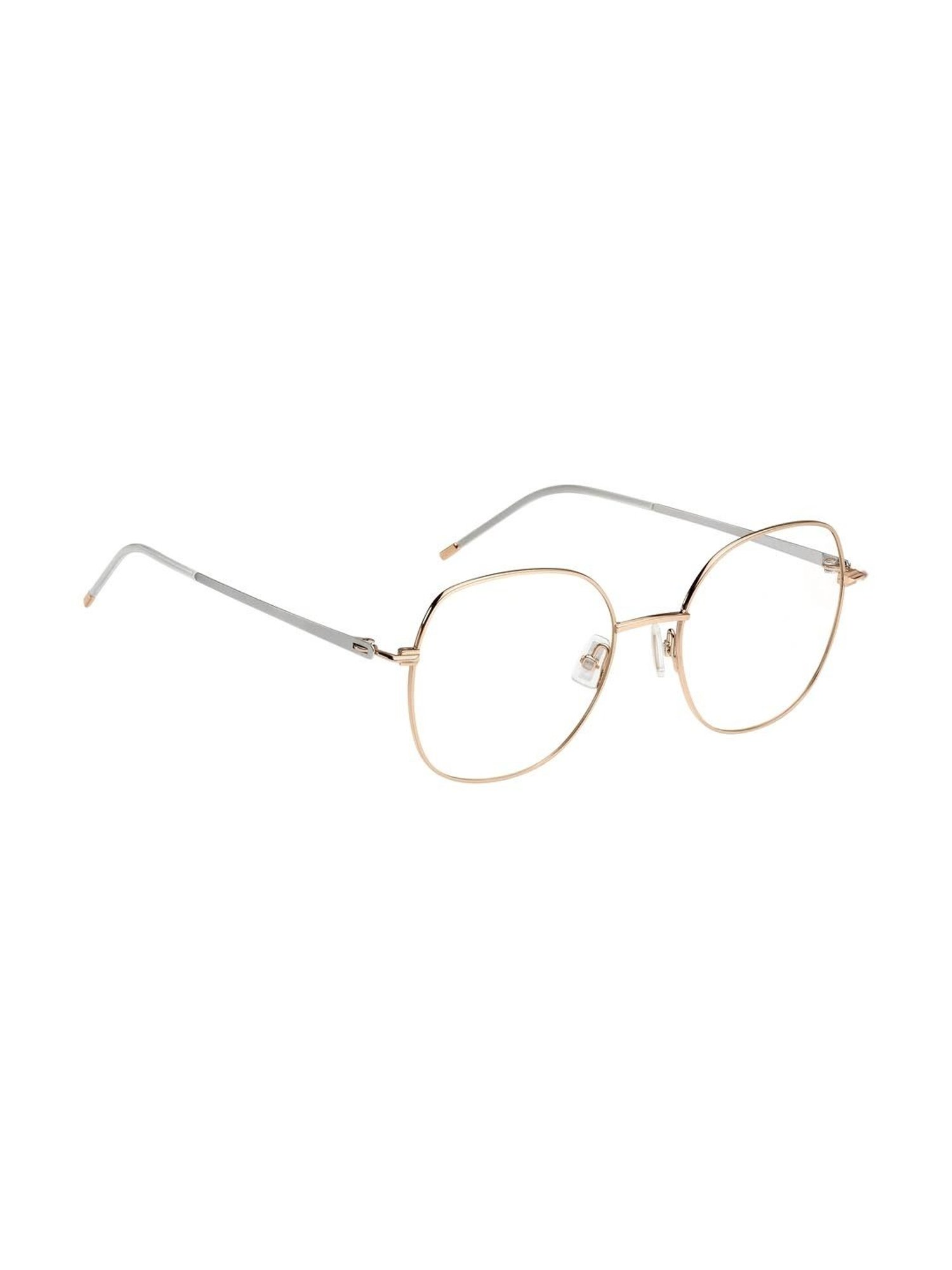 Hugo Boss Gold Square Eye Frames for Women