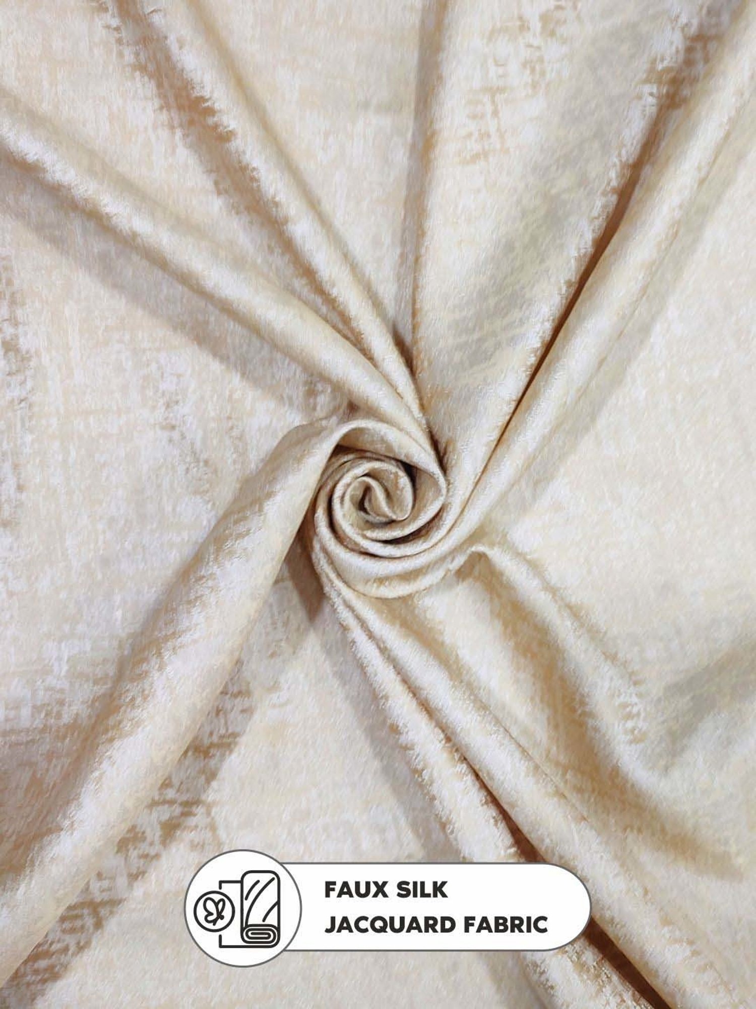 Swayam Brown Paisley J&B Blackout Eyelet Door Curtain - Single Piece (7 Ft)