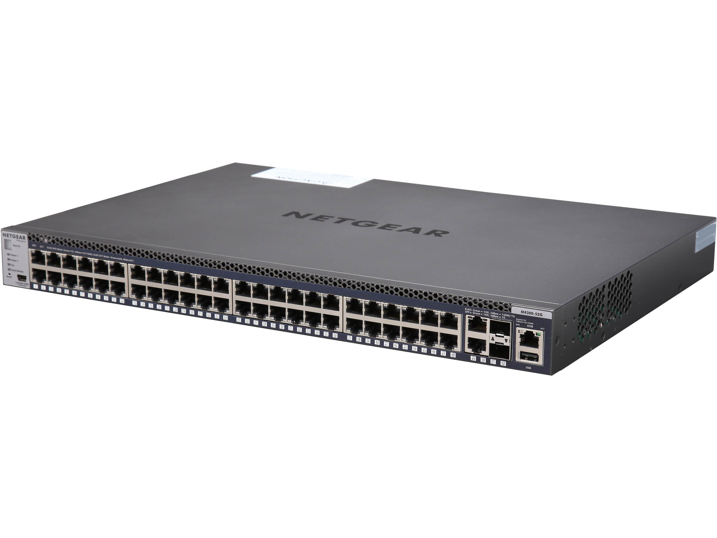 NETGEAR ProSAFE Intelligent Edge M4300-52G Stackable Gigabit Access Layer Managed 52-Port Switch (GSM4352S-100NES)