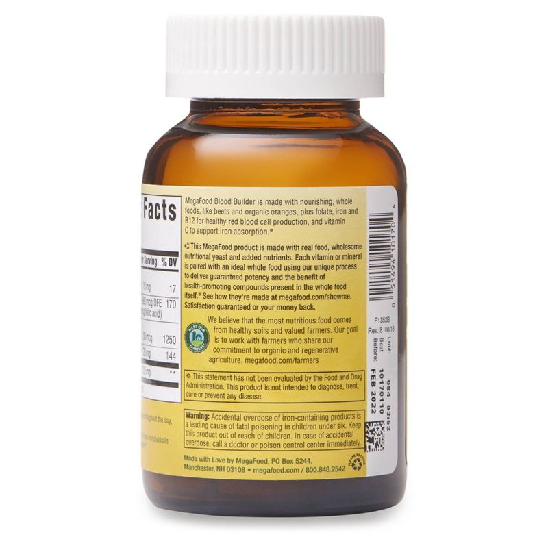 MegaFood Blood Builder Vegan Tablets - 30ct