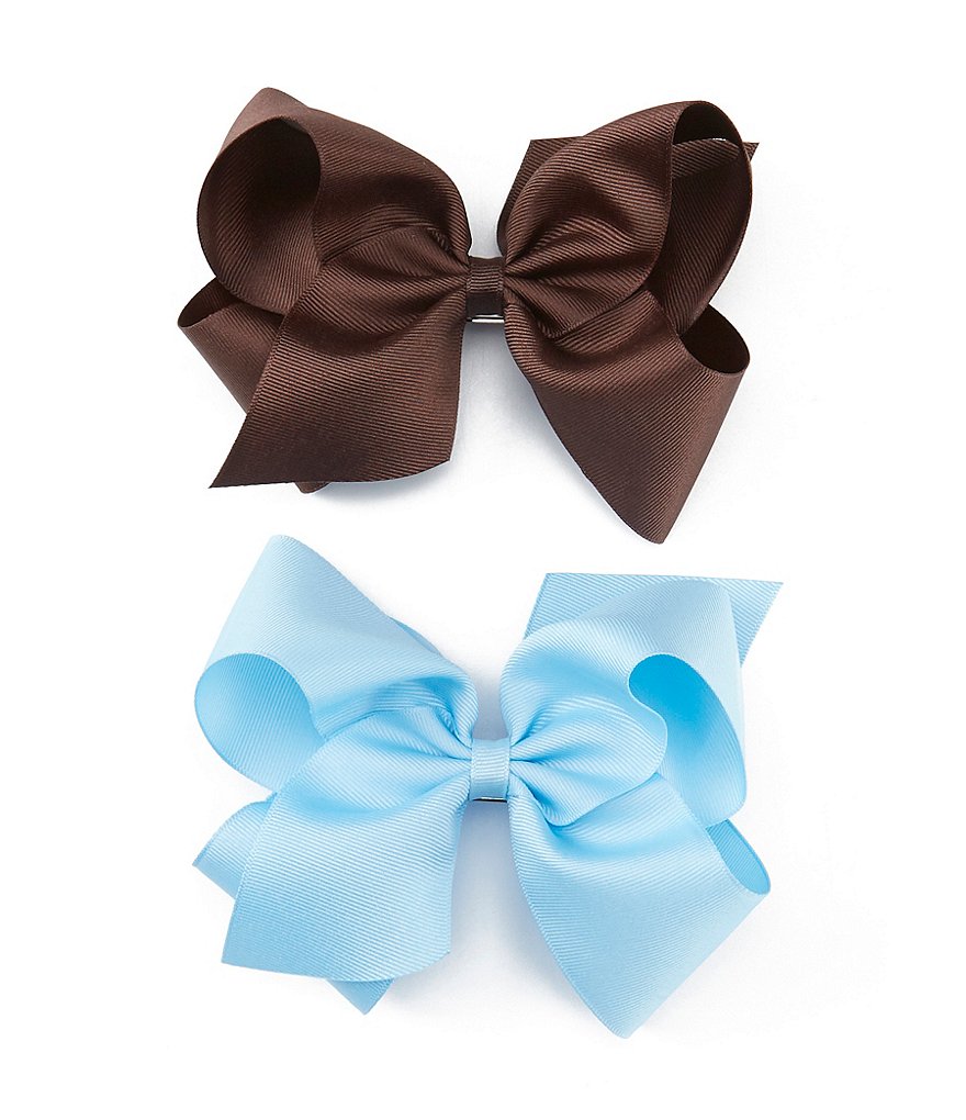 Copper Key Girls Grosgrain King Bows 2-Pack