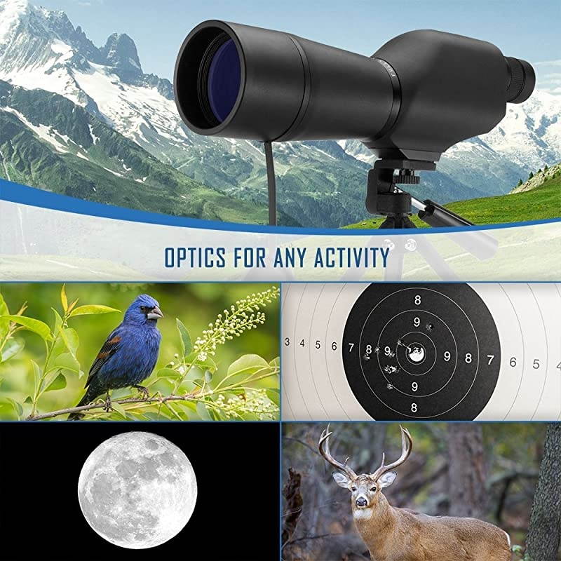 2060x60 Waterproof Straight Spotting Scope with Tripod