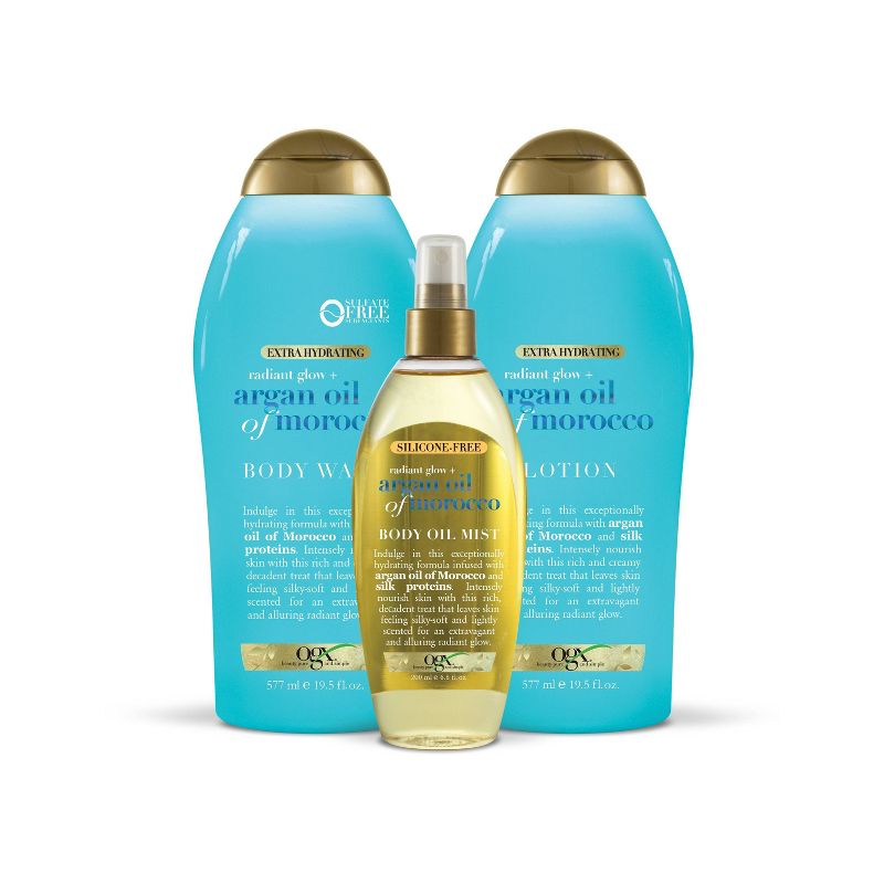 OGX Extra Hydrating Radiant Glow + Argan Oil of Morocco Lotion - 19.5 fl oz