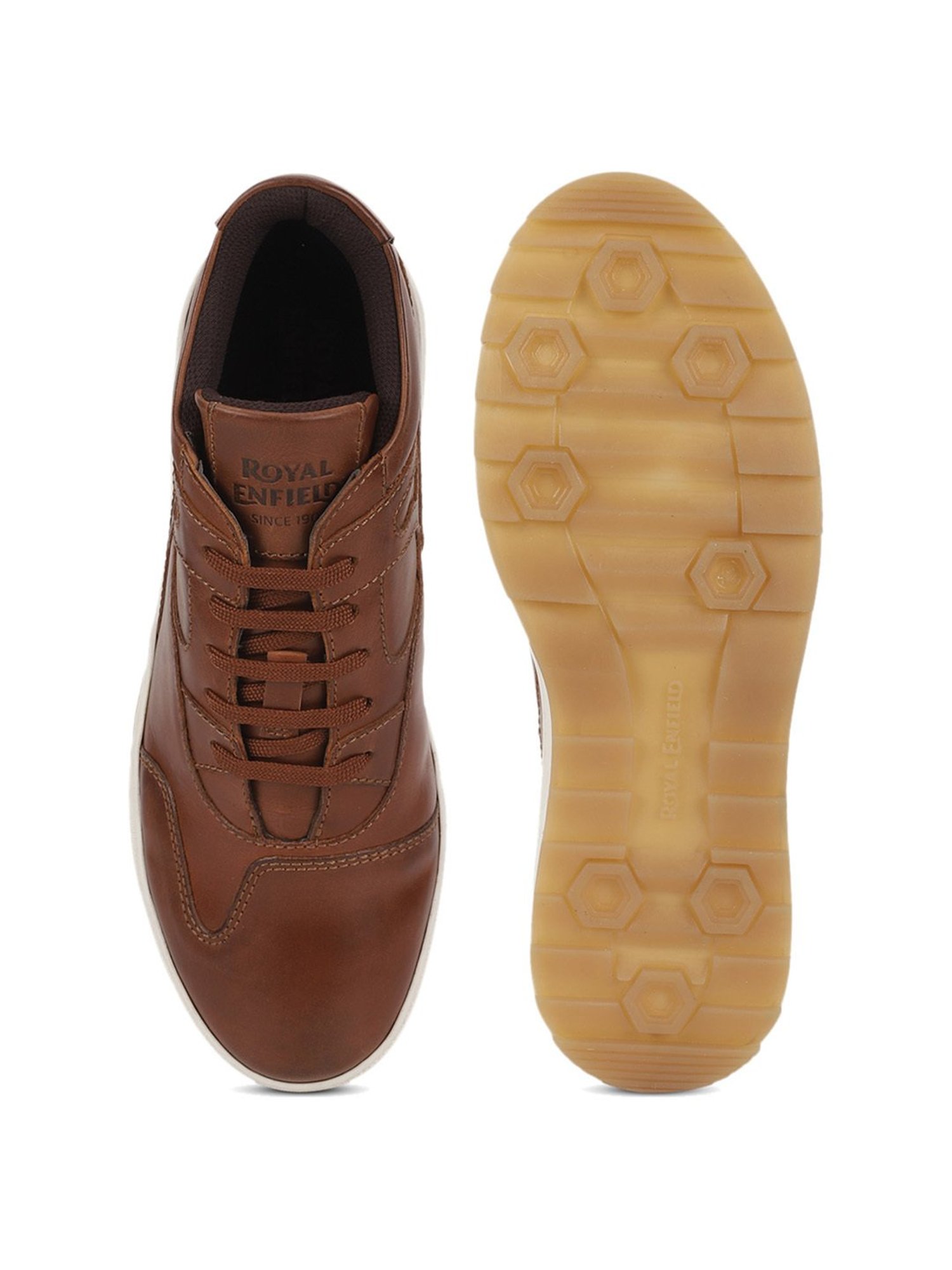 Royal Enfield Men's RAMBLE Brown Casual Sneakers