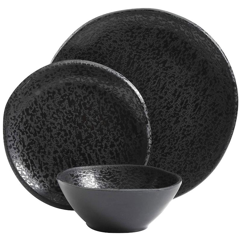 Vremi 16 Piece Multicolor Porcelain Dinnerware Set with 4 Dinner Plates, 4 Dessert Plates, 4 Salad/Soup Bowls, & 4 Coffee/Tea Mugs