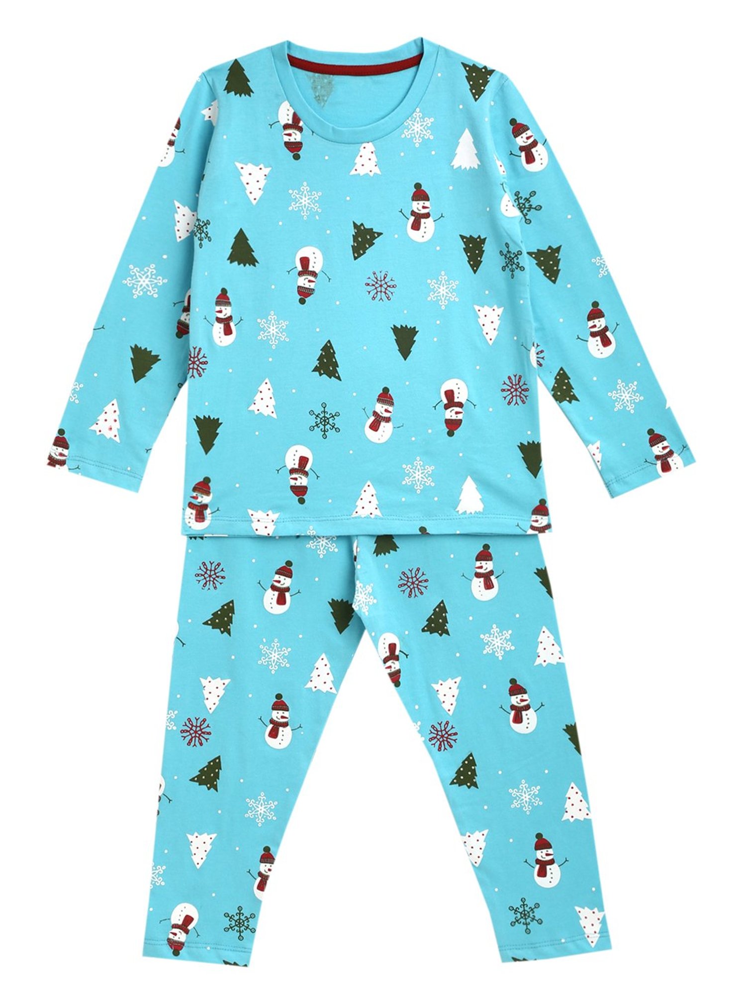 Kids Craft Blue Printed T-Shirt with Pyjamas