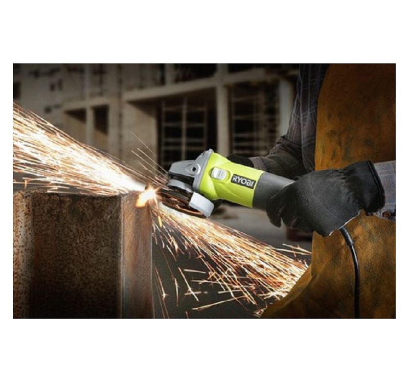 Ryobi ZRAG403G 5.5 Amp 4-1/2 in. Angle Grinder (Green)