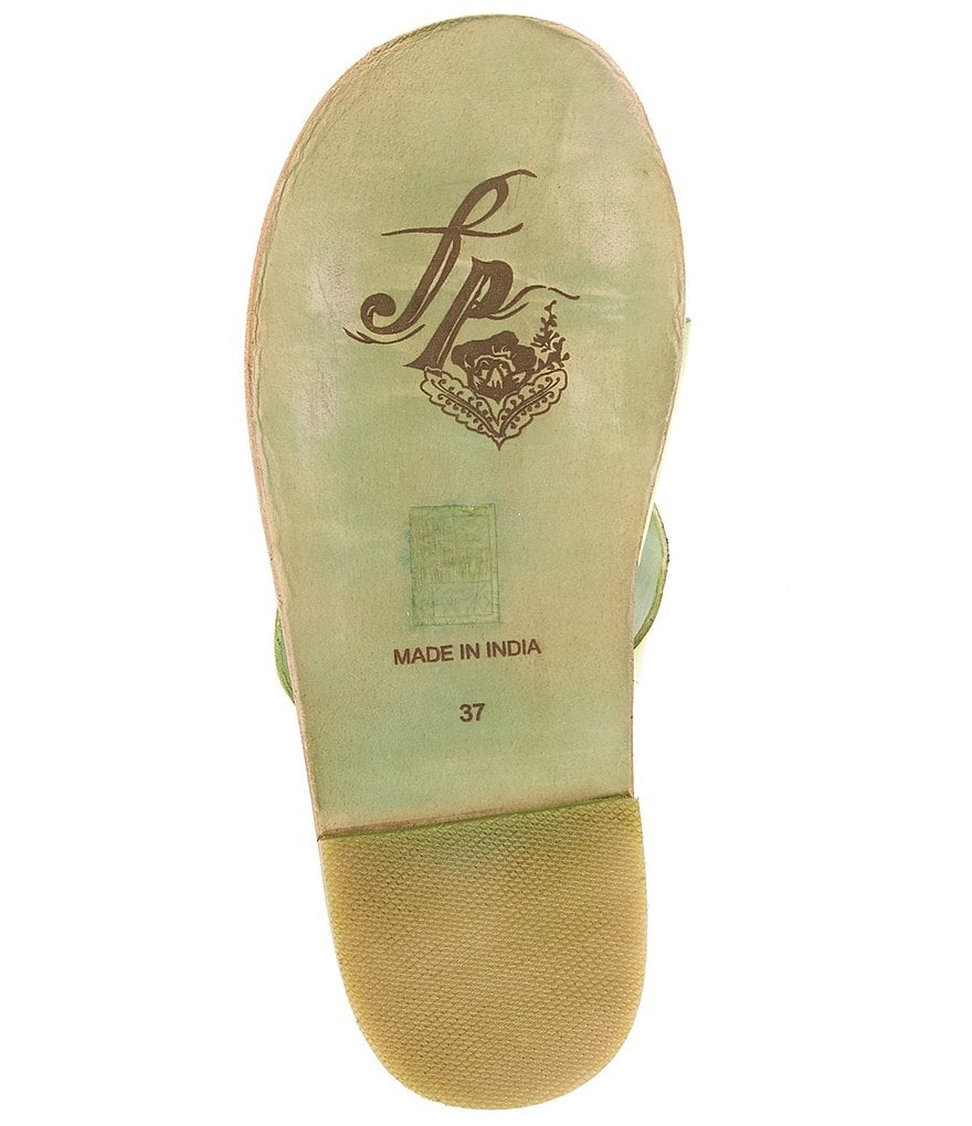 Free People Del Mar Woven Leather Slide Sandals