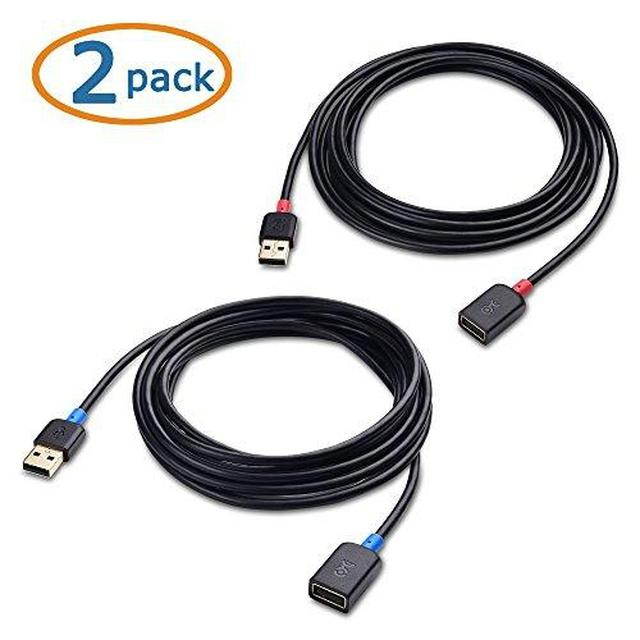 Cable Matters 2-Pack USB to USB Extension Cable (Male to Female USB Extender Cable) - 6 ft