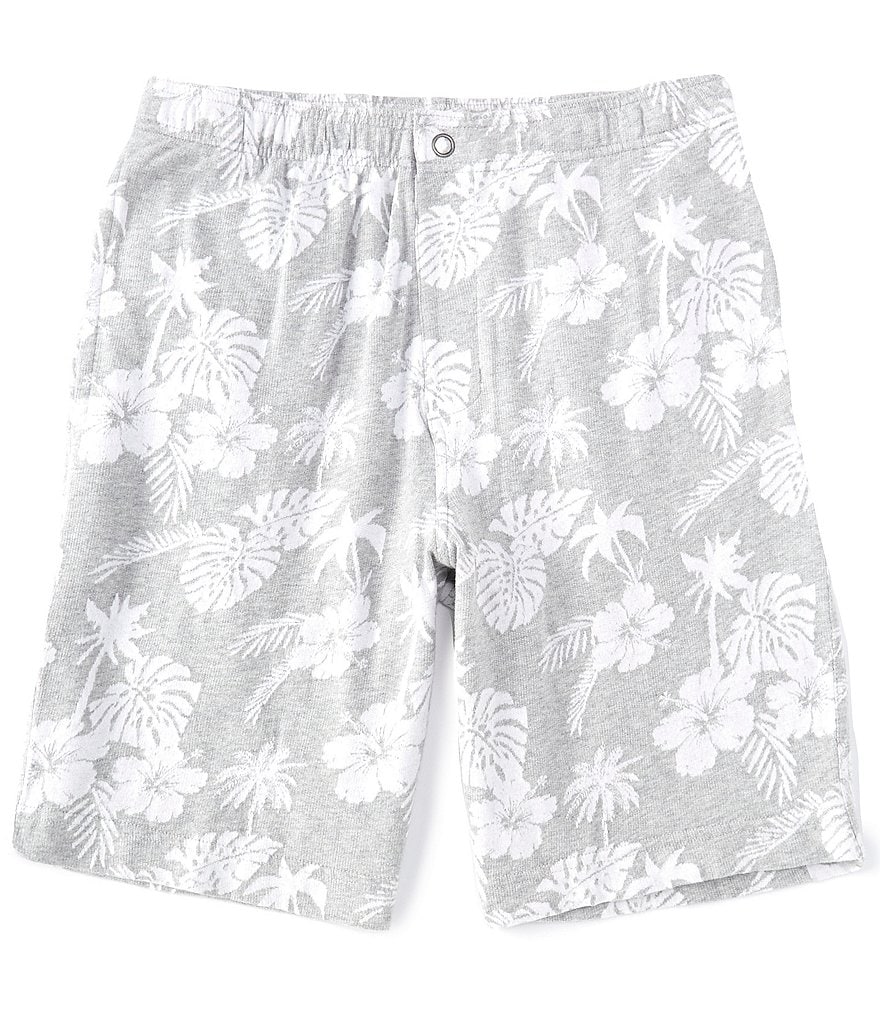 Caribbean Big and Tall 9#double; and 11#double; Inseam Knit Jacquard Shorts