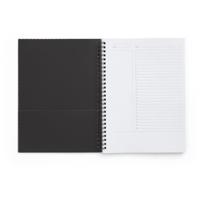 TRU RED Medium Soft Cover Project Planner Notebook, Blk TR54989