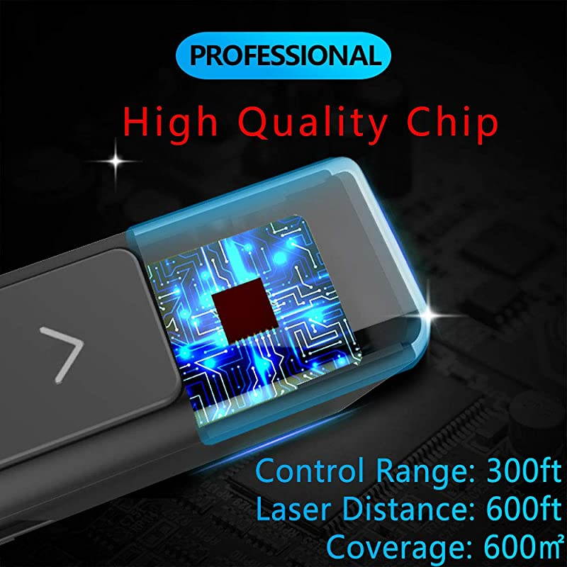 Presentation Clicker for Laptop Presentations 300ft  N26 Wireless Presenter Remote PowerPoint Clicker for Presentation Remote Google Slides Clicker