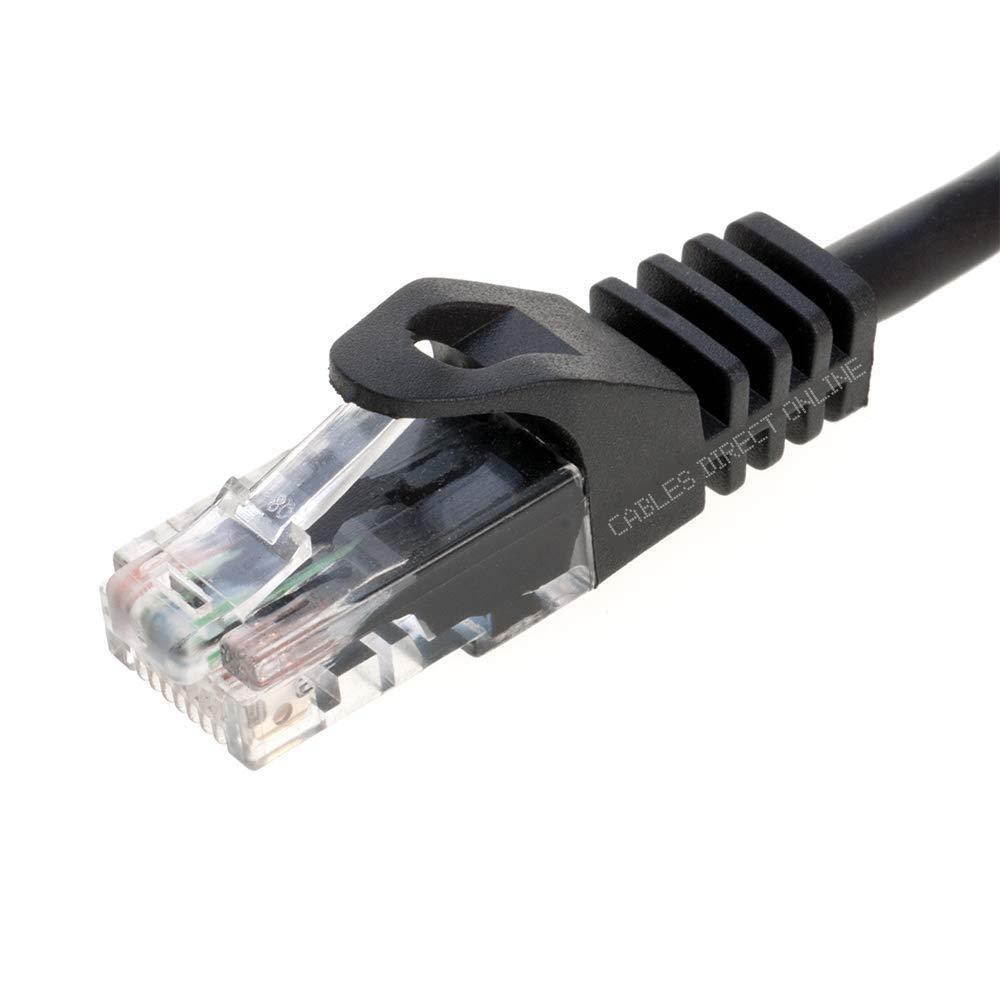 Cat5e 50FT Networking RJ45 Ethernet Patch Cable Xbox \ PC \ Modem \ PS4 \ Router - (50Feet) Black