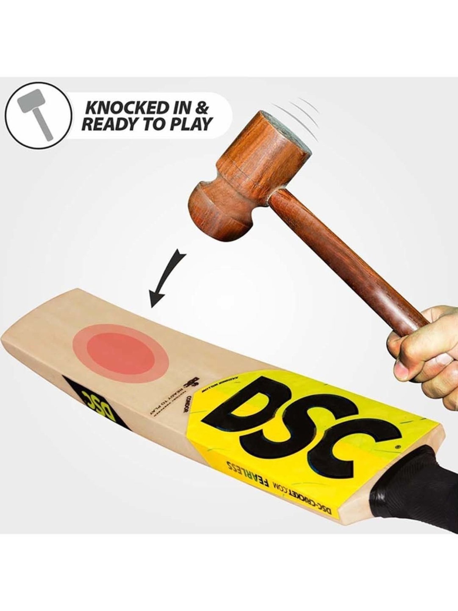 DSC Condor Sizzler Kashmir Willow Cricket Bat Size - 1