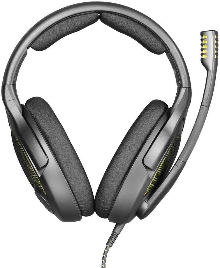DROP + Sennheiser PC38X Gaming Headset &mdash; Noise-Cancelling Microphone with Over-Ear Open-Back Design, Velour Earpads, Compatible with PC, Gaming Consoles, and Mobile Devices, Black