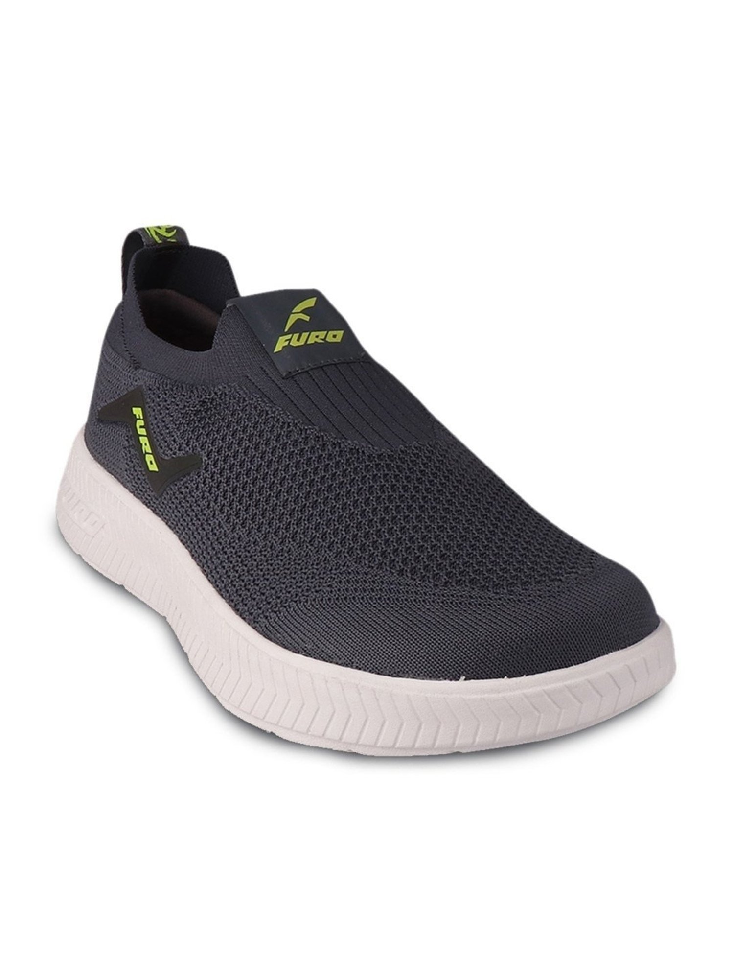 Furo By Red Chief Men's Charcoal Grey Running Shoes