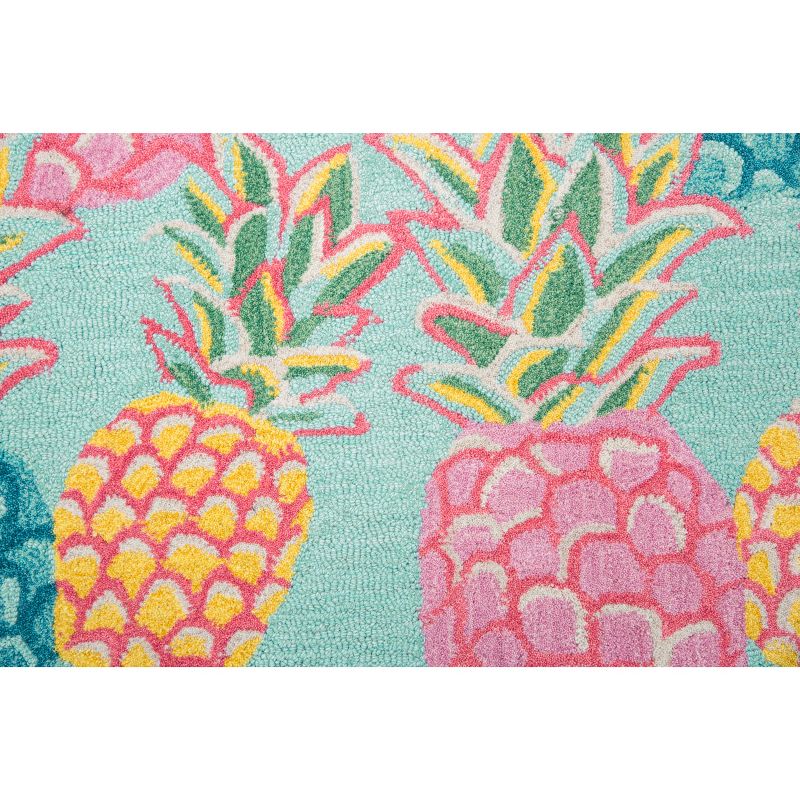 2'6"X4' Tufted Fruit Accent Rug Blue - Rizzy Home