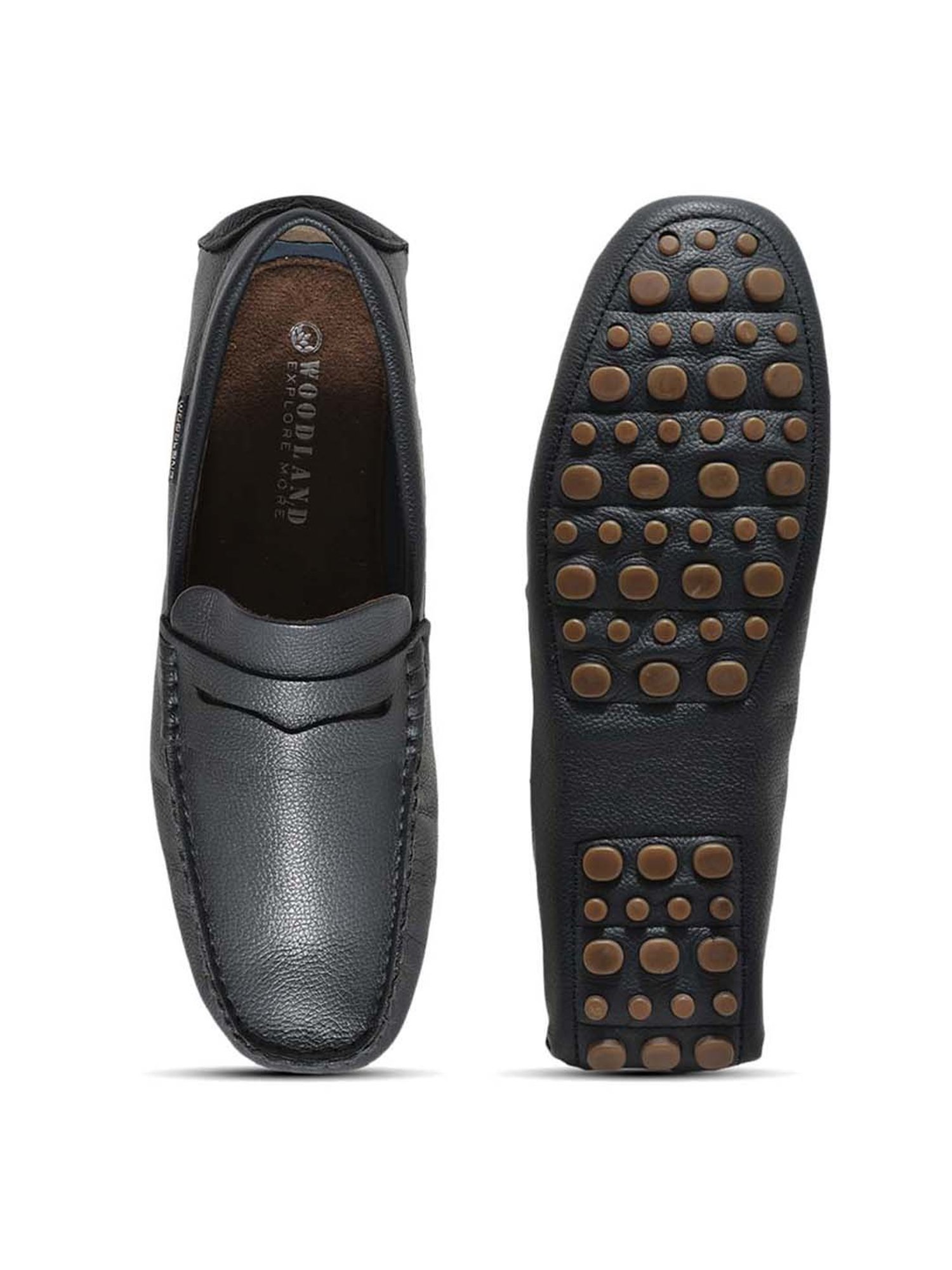 Woodland Men's Navy Casual Loafers