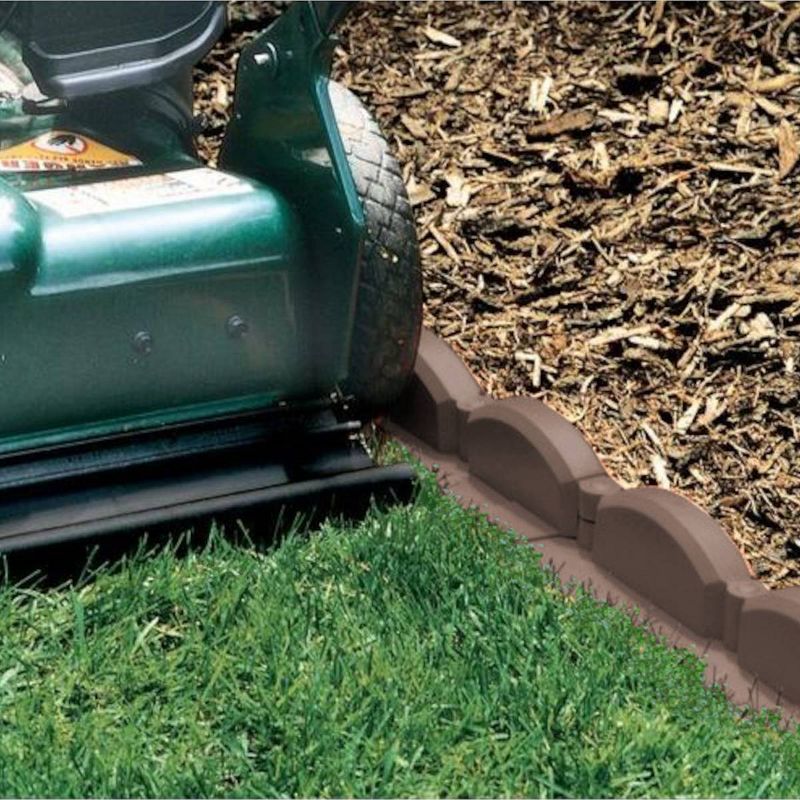 3.5" Resin Emsco Trim Free Lawn Edging - Brown