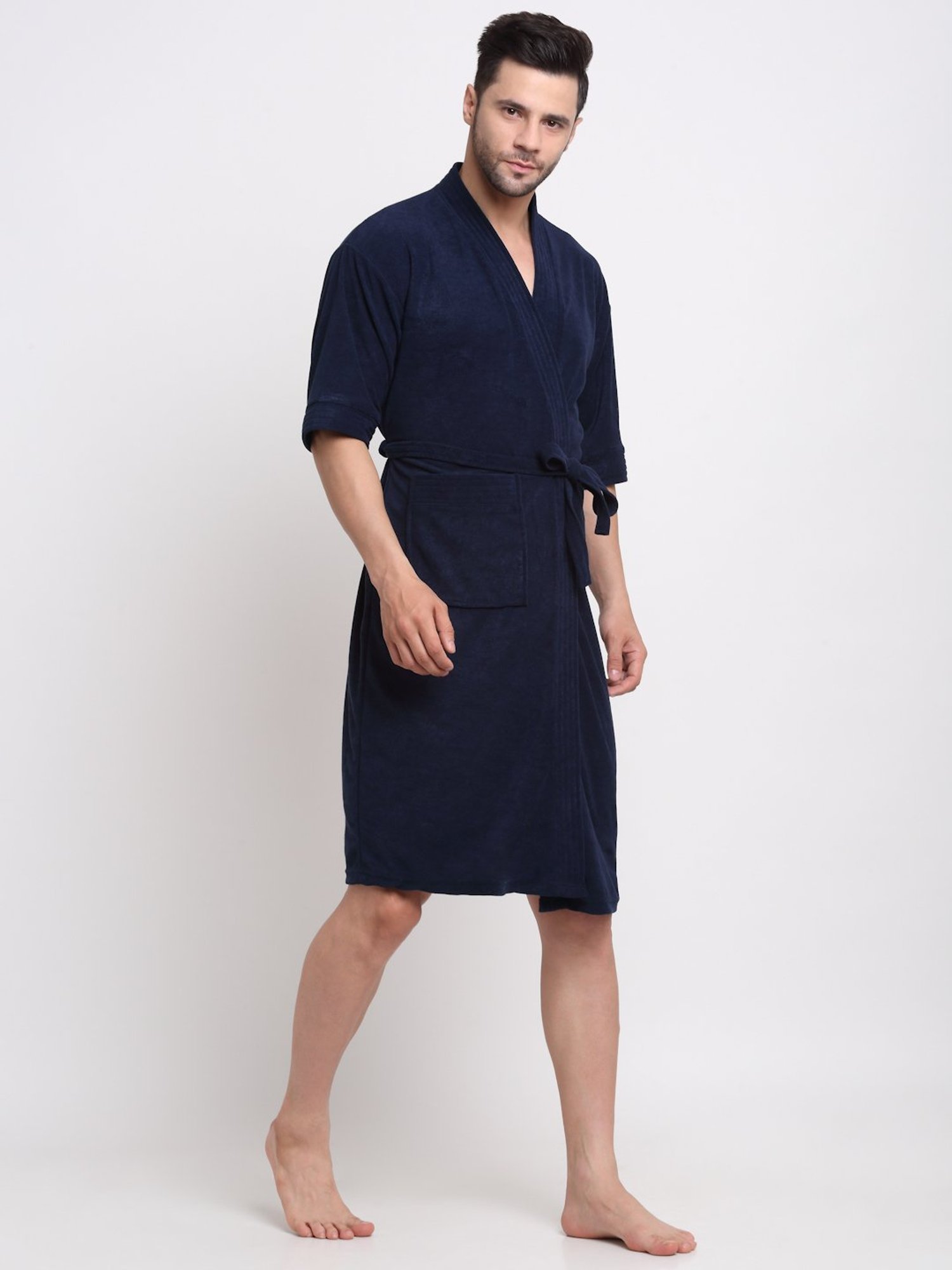 Trident Comfort Living Grey Cotton 380 GSM Bathrobe