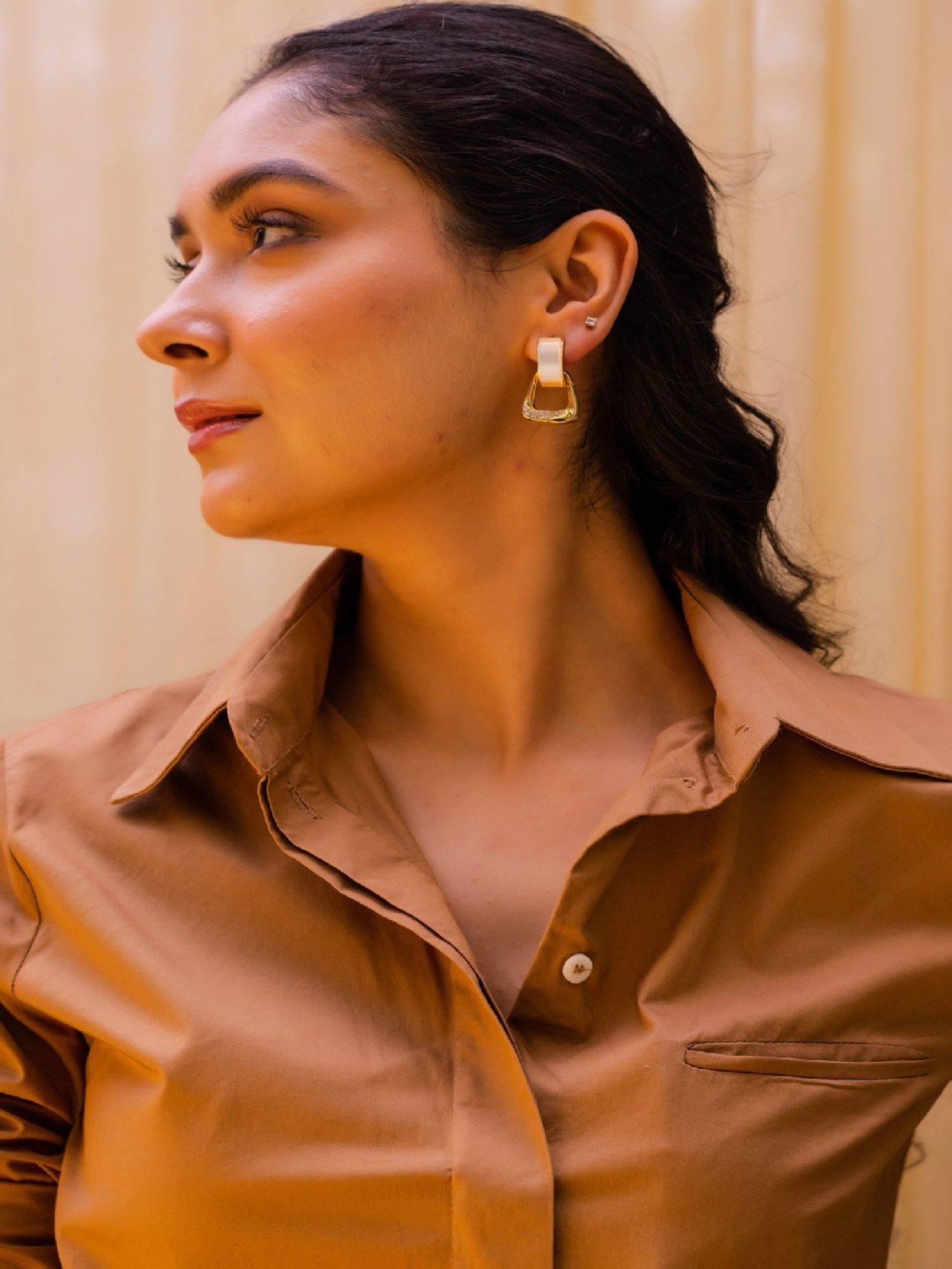 Jewelz Western Style Stone Studded Earrings for Girls & Women