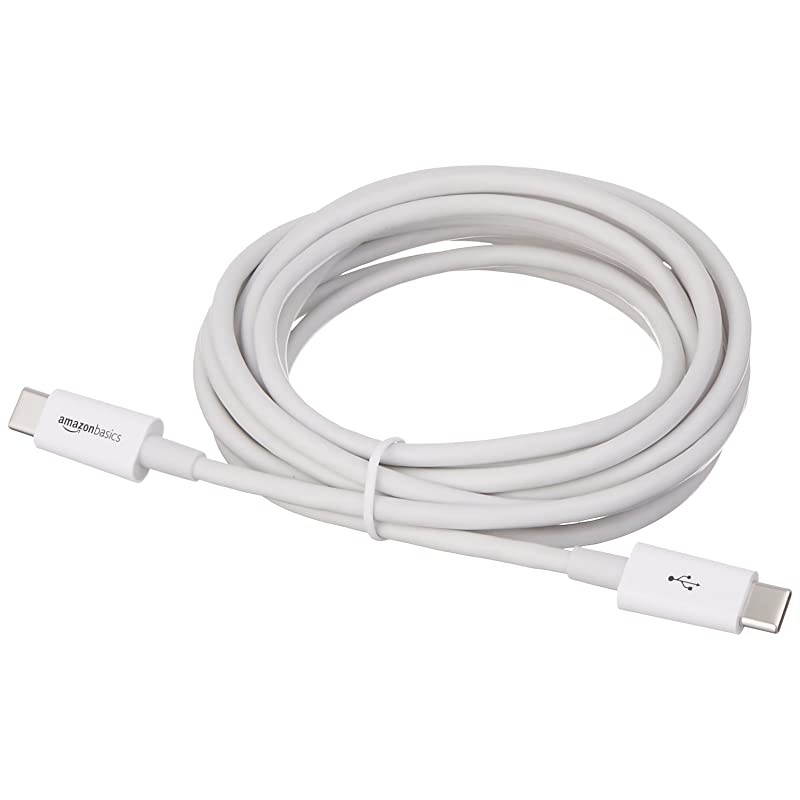 USB TypeC to USB TypeC 20 Charger Cable 9 Feet 27 Meters White
