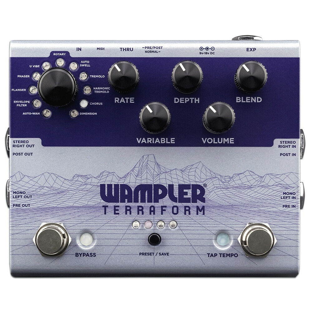 Wampler Terraform Stereo Modulation Multi-Effects Guitar Effects Pedal