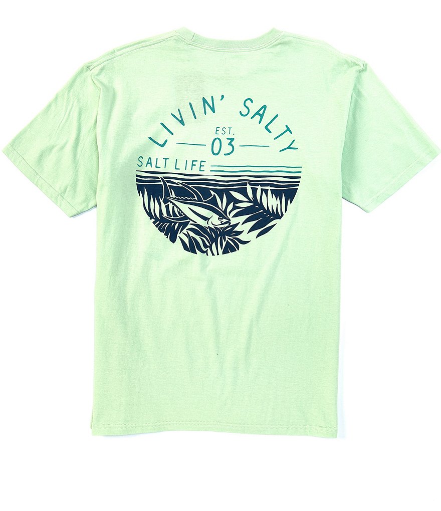 Salt Life Short-Sleeve Fish Tropics Circle Graphic T-Shirt