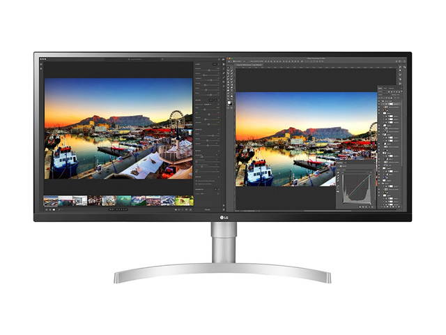 LG 34BL850-W 34" QHD 3440x1440 2K Resolution 60Hz 2xHDMI DisplayPort USB THunderbolt 3 Built-in Speakers Radeon FreeSync Technology HDR10 UltraWide Backlit LED Nano IPS Monitor