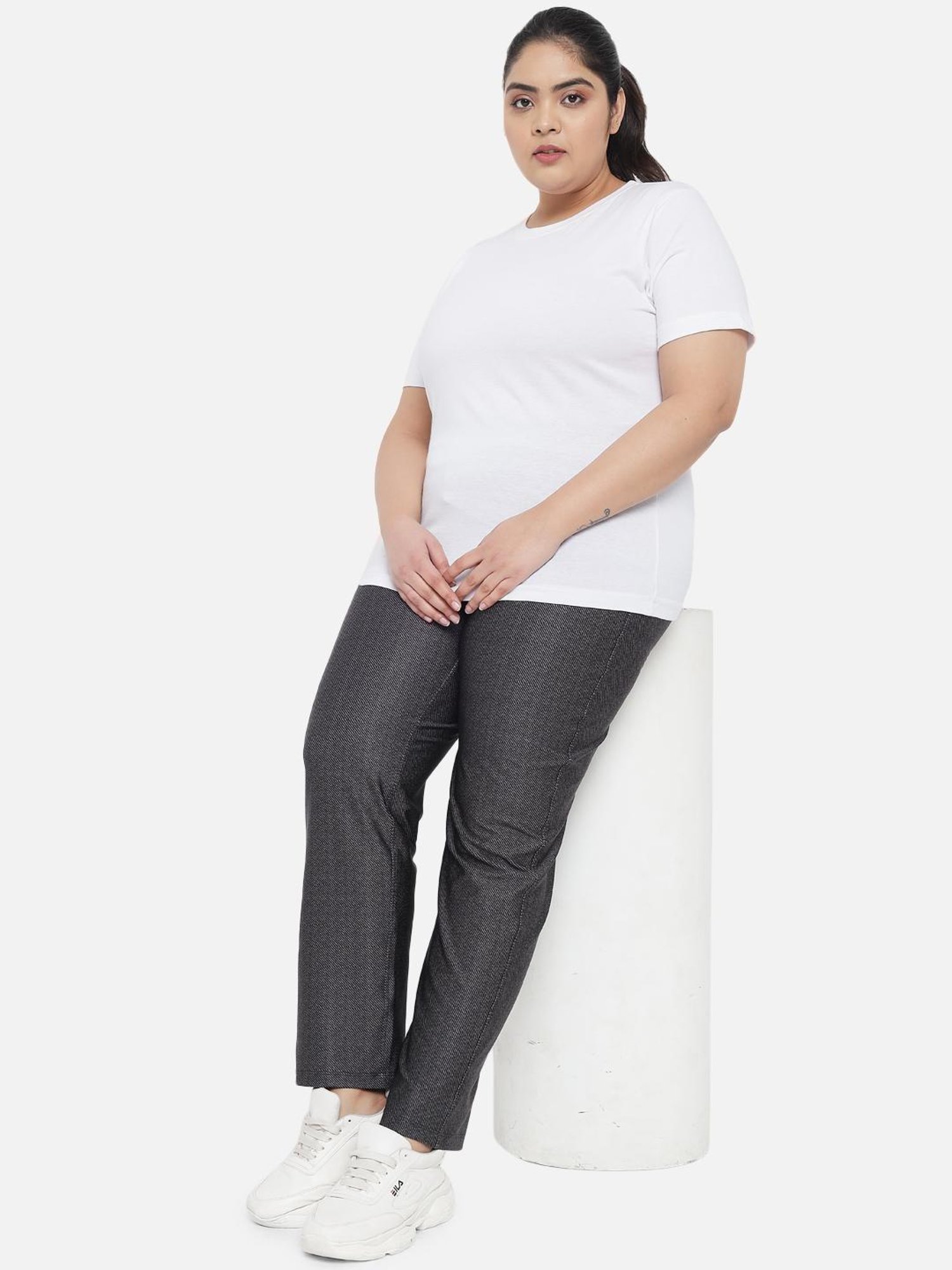 Amydus Charcoal Grey Regular Fit Trackpants