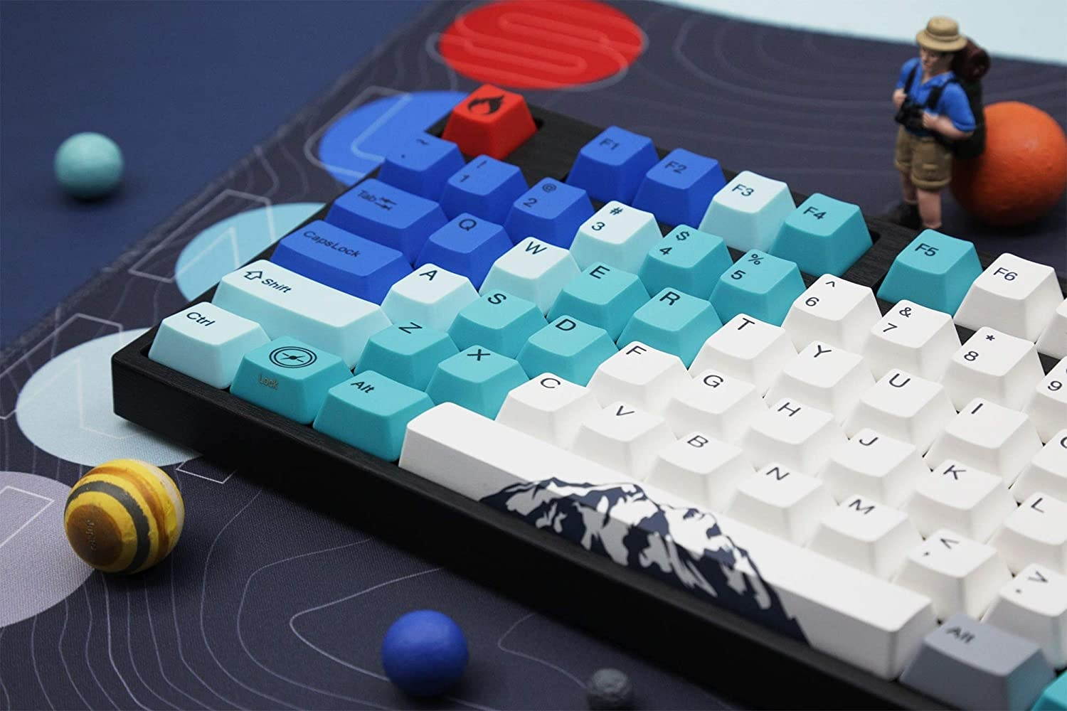 Varmilo VA108M Summit White LED Dye Sub PBT Mechanical Keyboard (Cherry MX Clear)