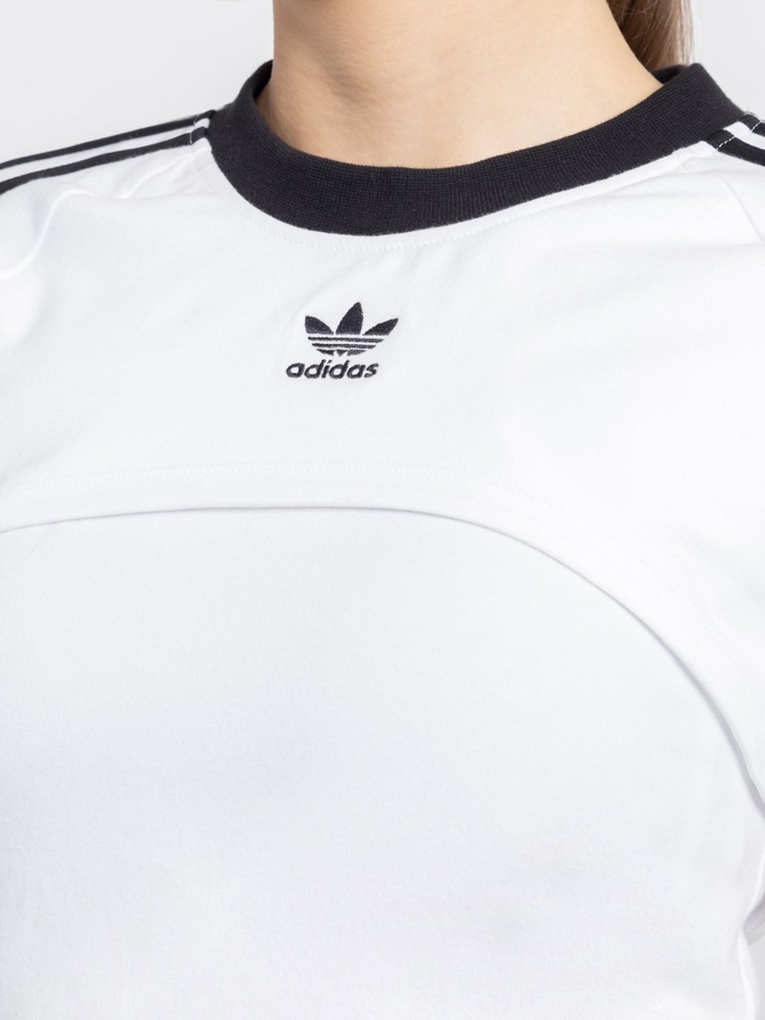 Adidas Originals White Cotton T-Shirt