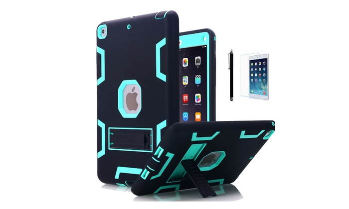 Shockproof Heavy Duty Case with Kickstand for iPad 9.7 Inch 2017 2018