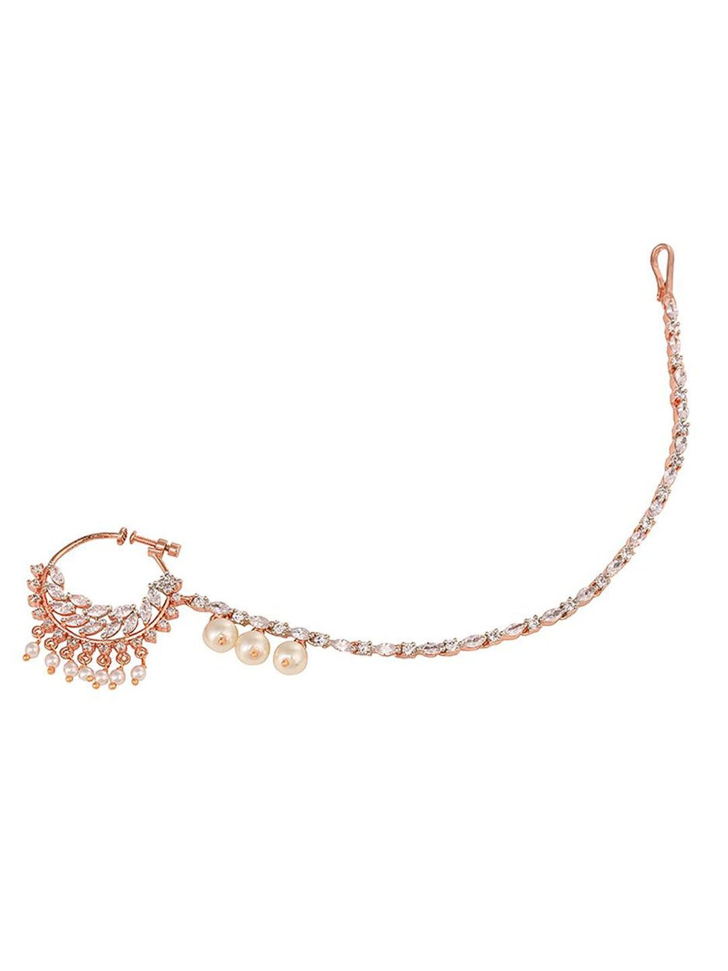 Teejh Aahna Silver Nose Ring