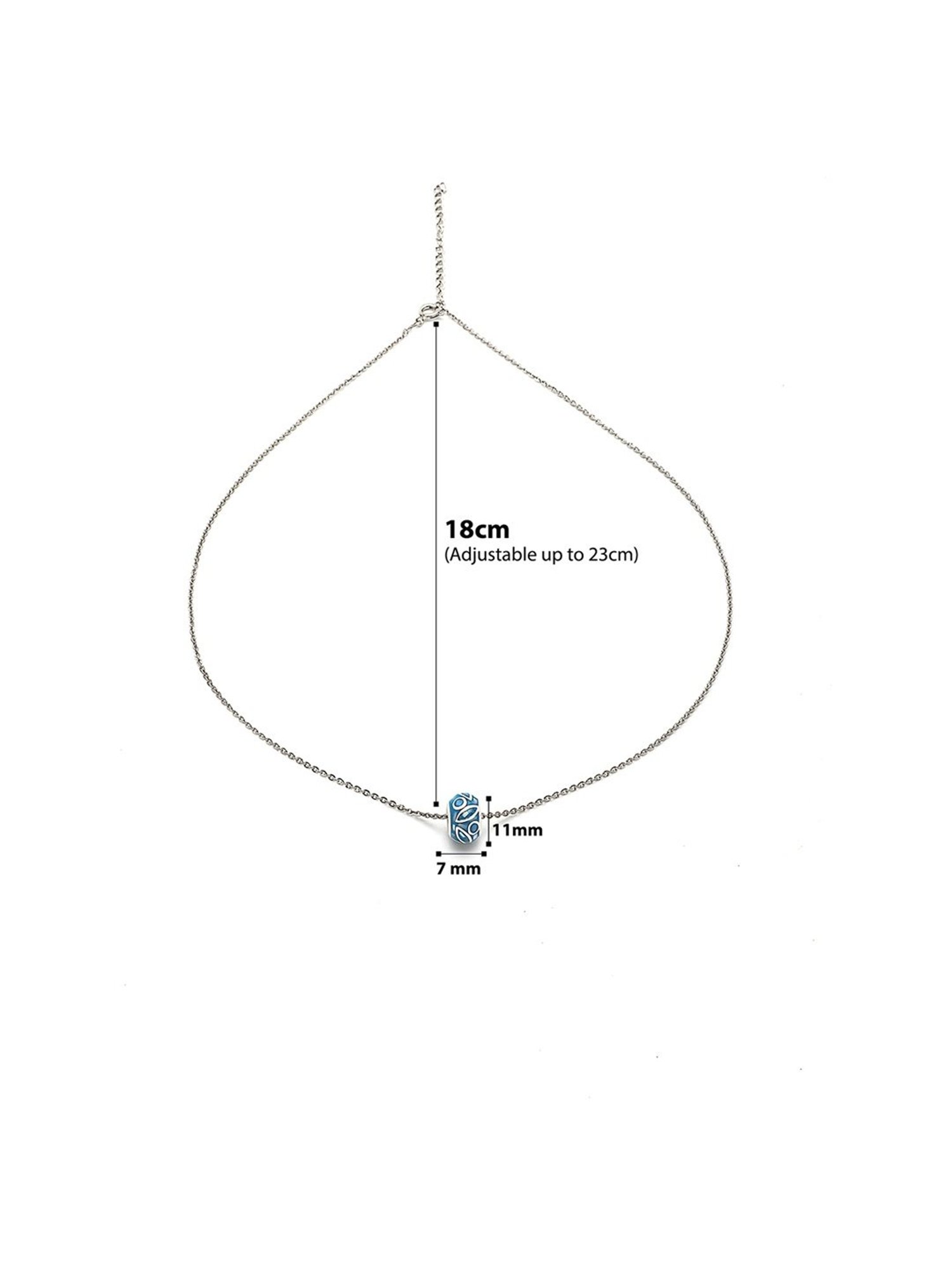 Zavya 92.5 Sterling Silver Pearlescent Elegance Pendant with Chain for Women