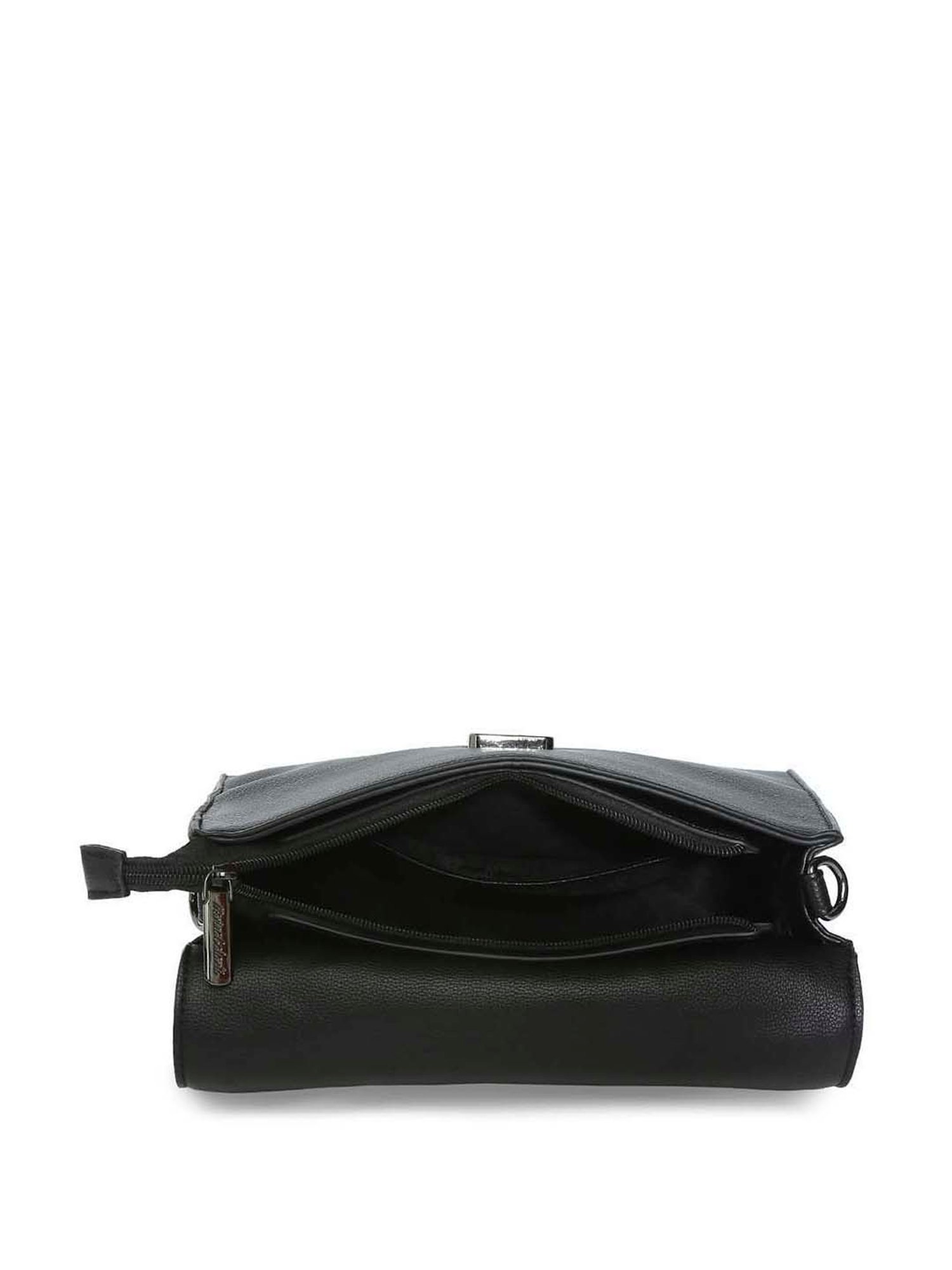 Marina Galanti Black Embellished Medium Satchel Handbag