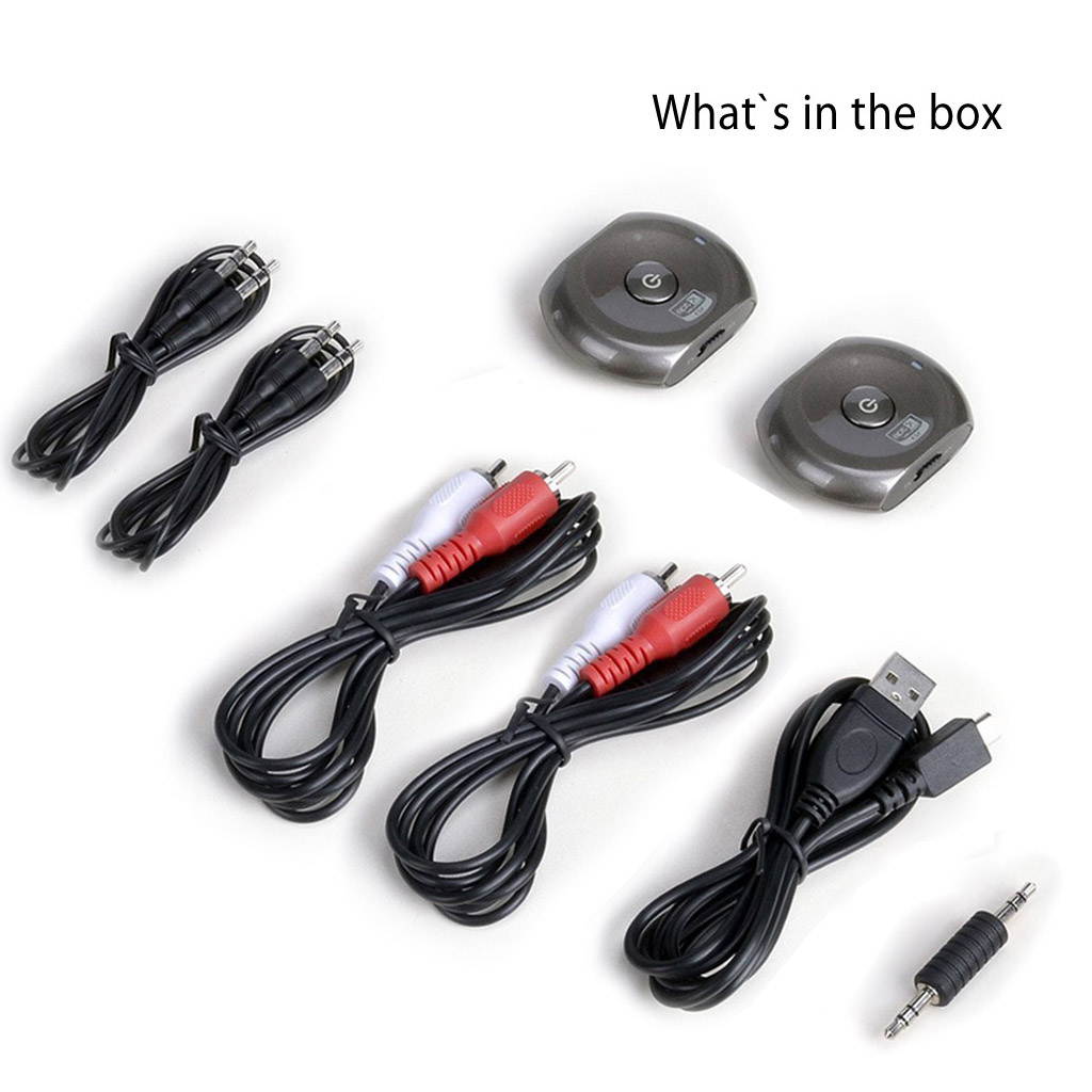 Avantree Pre-paired 2 PCS APTX LOW LATENCY Certified bluetooth transmitter for tv and reciver for wired headphones - Wireless watch tv without LIP SYNC DELAY