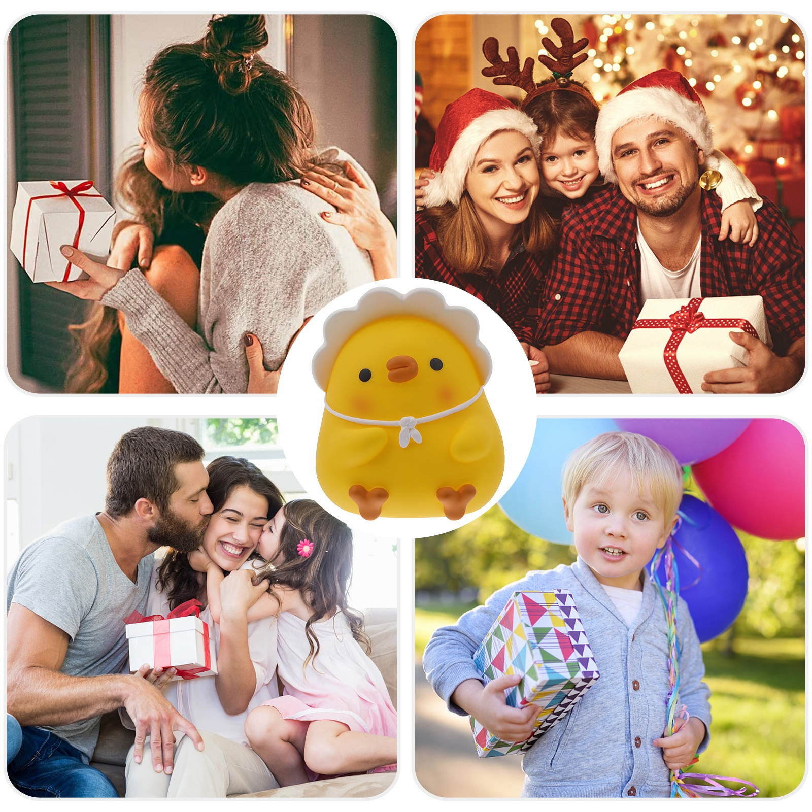 1Pc Cartoon Chick Shape Saving Pot Coin Bank Chic Piggy Bank Desktop Ornament