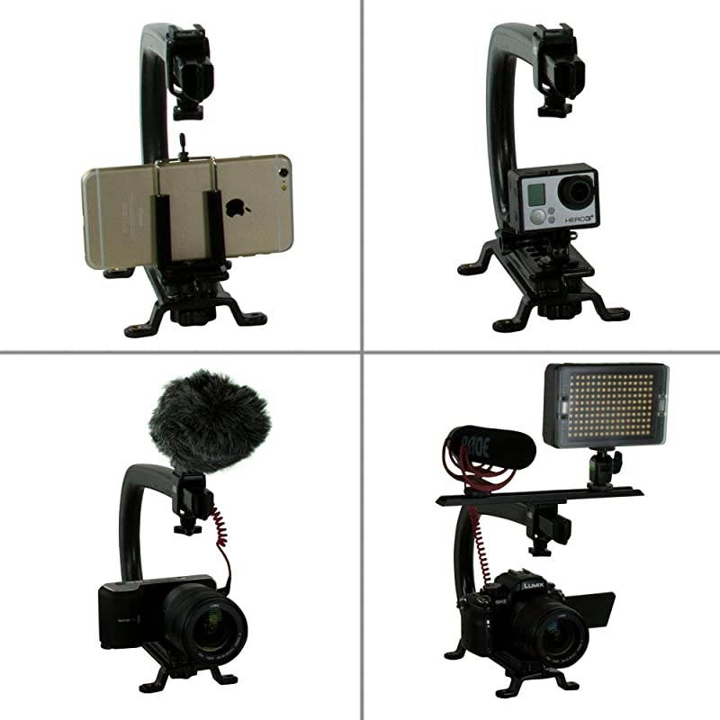 Scorpion EX Handheld Camera Stabilizer with Threaded Feet Professional Steadyfor most Cameras Camcorders Mobile Phones and Action Sports Cams Mounting Accessories Included Black