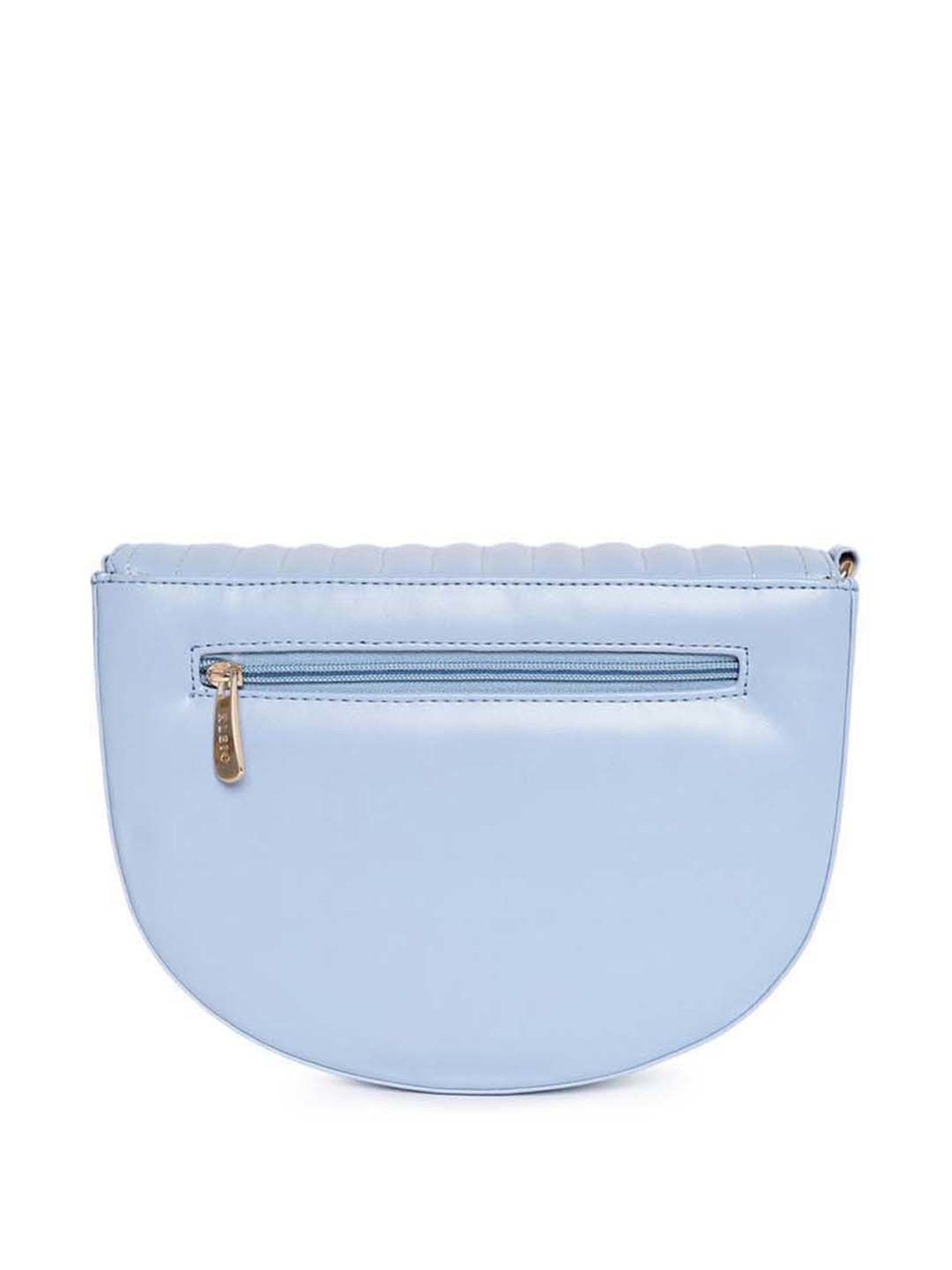 KLEIO Blue Quilted Medium Sling Handbag