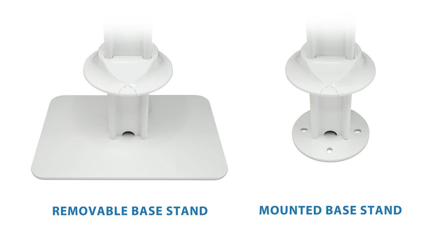 Mount-It! Tablet Security Stand Kiosk | Full Motion Anti-Theft Enclosure | White