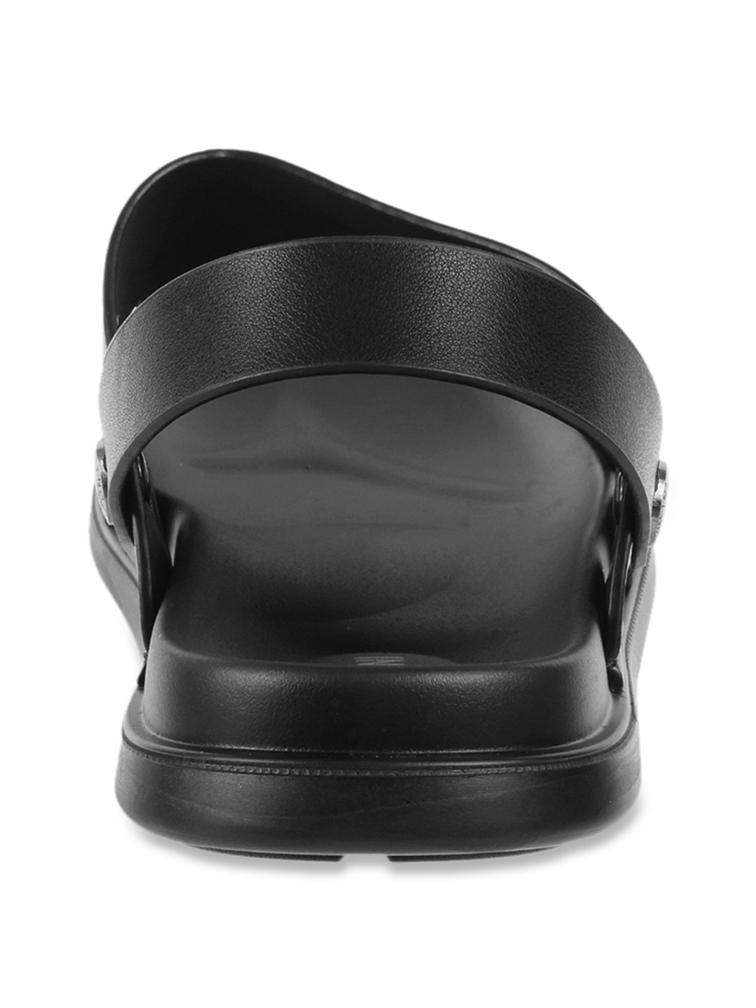 J. Fontini by Mochi Black Sling Back Sandals