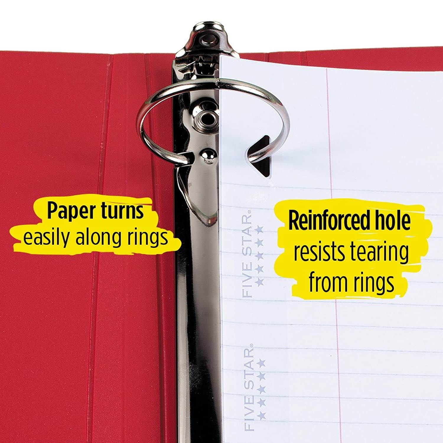 Five Star Filler Paper, College Ruled, Reinforced, Loose Leaf Paper, 11 x 8.5", 100 Sheets/Pack Pack Of 3, 17010