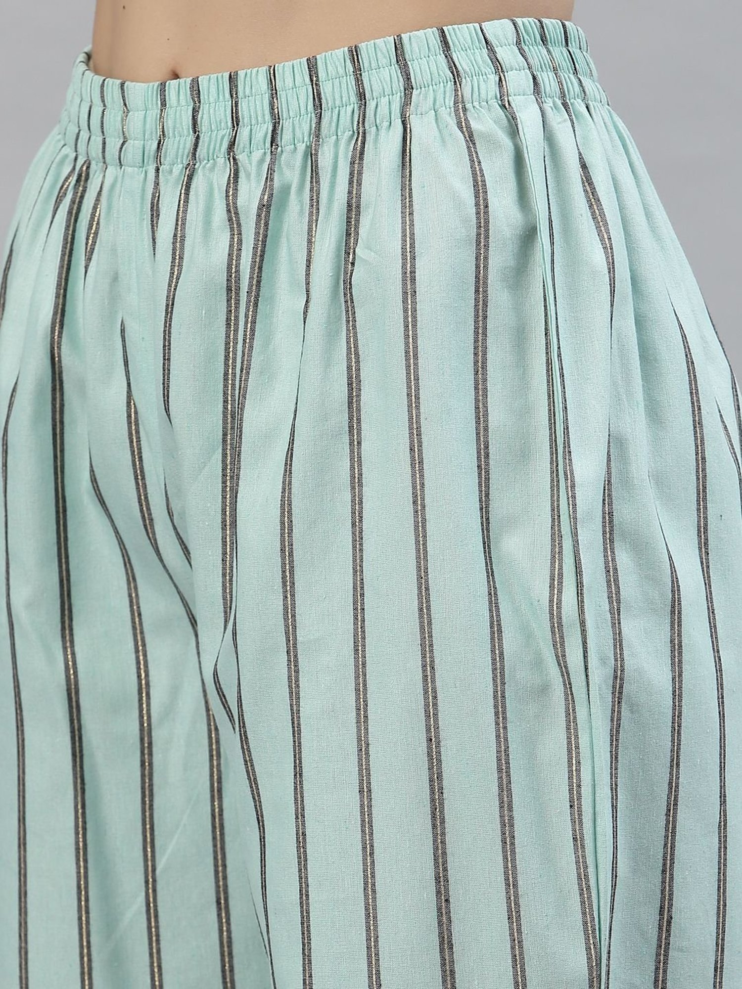 Stylum Blue Striped Kurta Pant Set