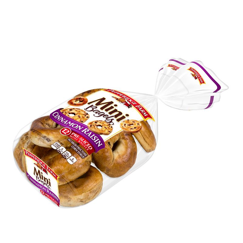Pepperidge Farm Cinnamon Raisin Mini Bagels - 17oz/12ct