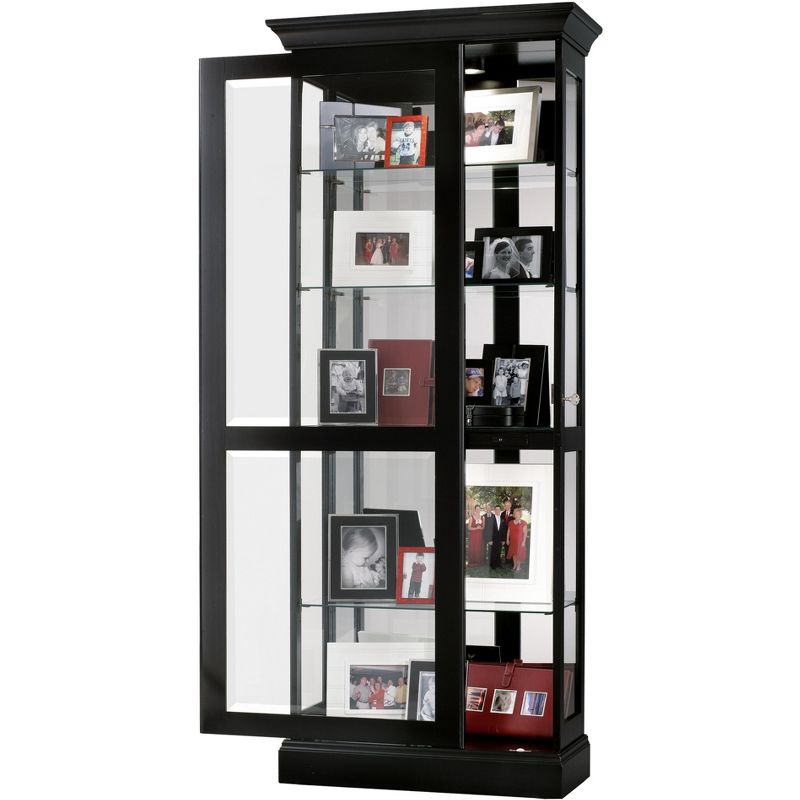 Howard Miller 680477 Howard Miller Berends Curio Cabinet 680477 Black Satin