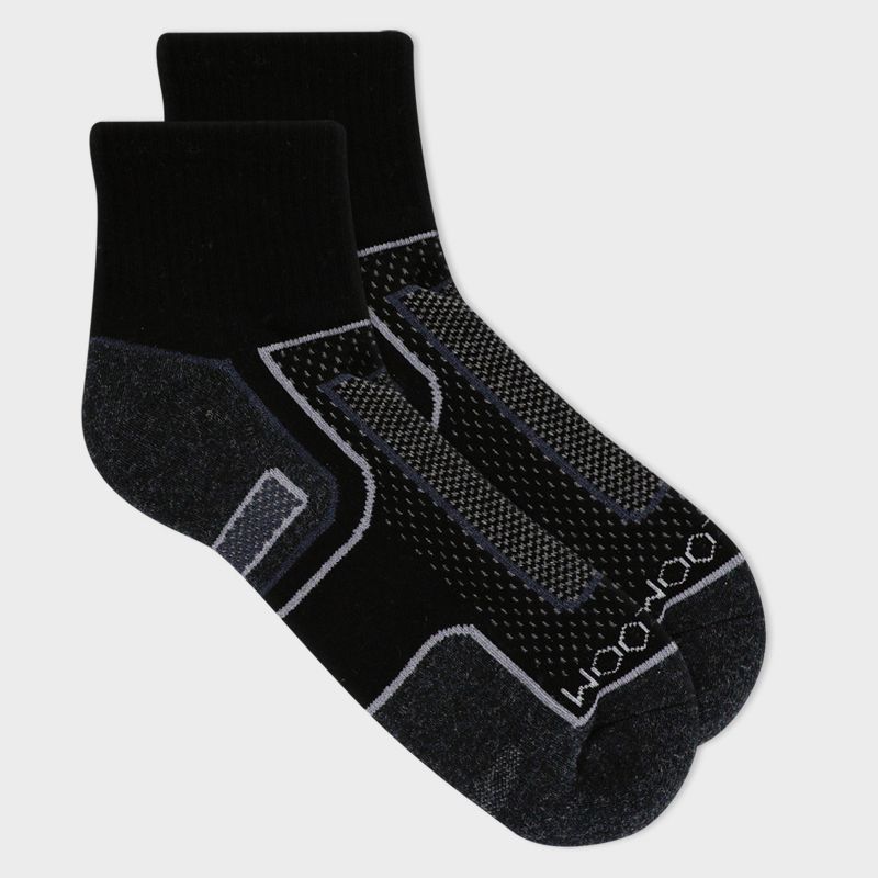 Fruit of the Loom Men's 7pk Cotton Pack Ankle Socks - Black 6-12