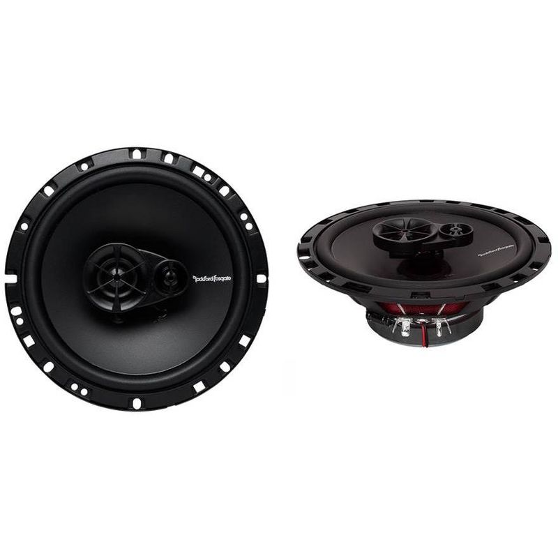 2) Rockford Fosgate P1692 6x9" 150W 2-Way +2) R165X3 6.5" 90W 3-Way Car Speakers