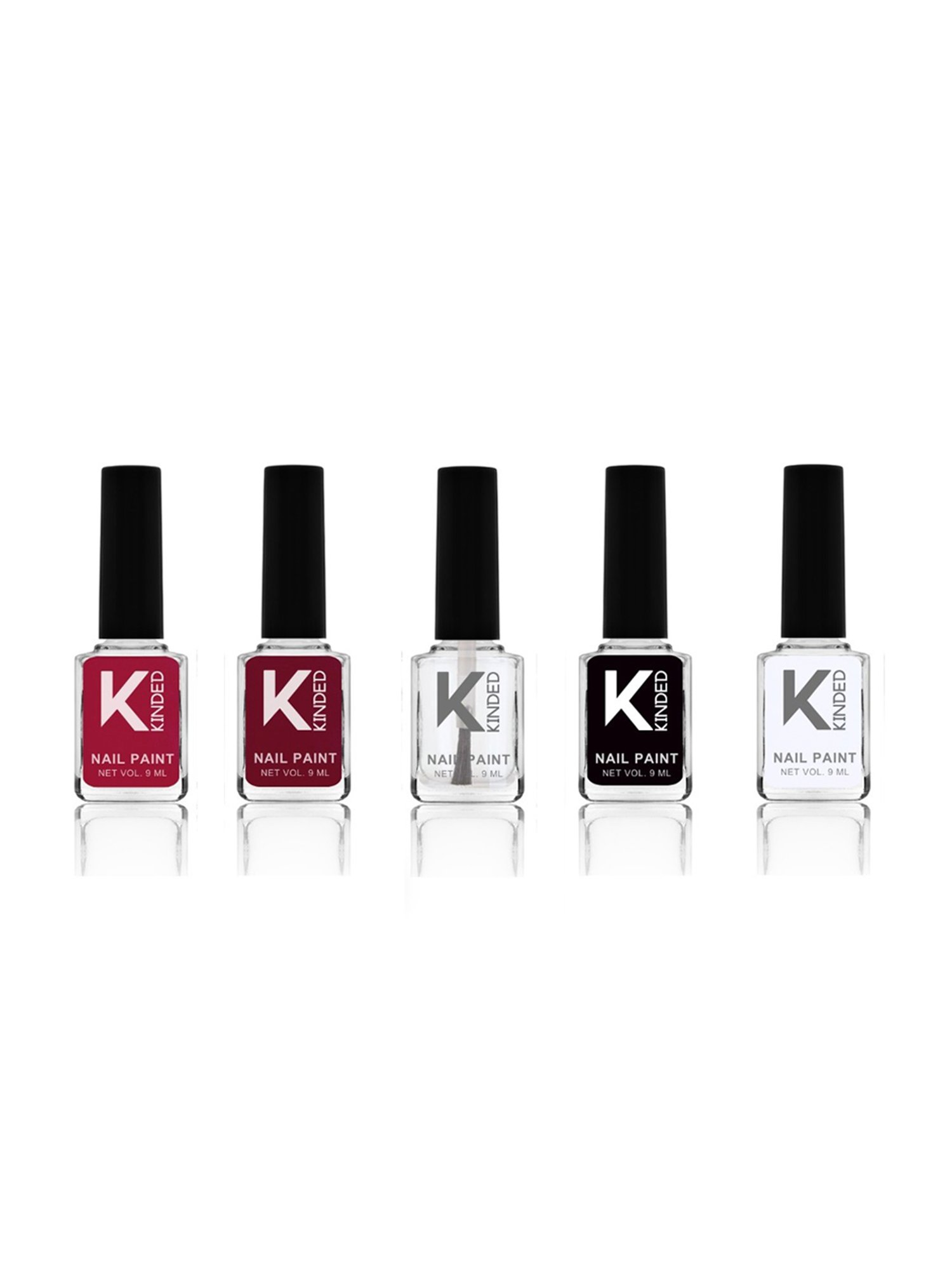 KINDED Old School Shades Nail Paint - Pack of 5